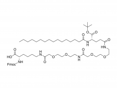 Fmoc-Lys(Pal-Glu(AEEA-AEEA)-OtBu)-OH