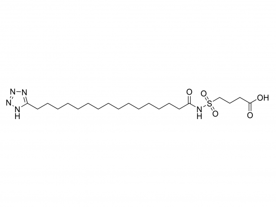 4-(N-(16-(1H-tetrazol-5-yl)hexadecanoyl)sulfamoyl)butanoic acid