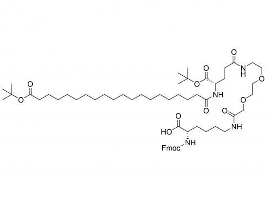 Fmoc-Lys(tBuO-Ara-Glu(AEEA)-OtBu)-OH