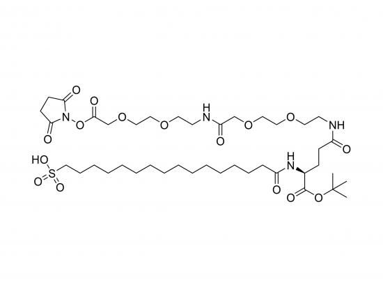 SO3H-Pla-Glu(AEEA-AEEA-OSu)-OtBu