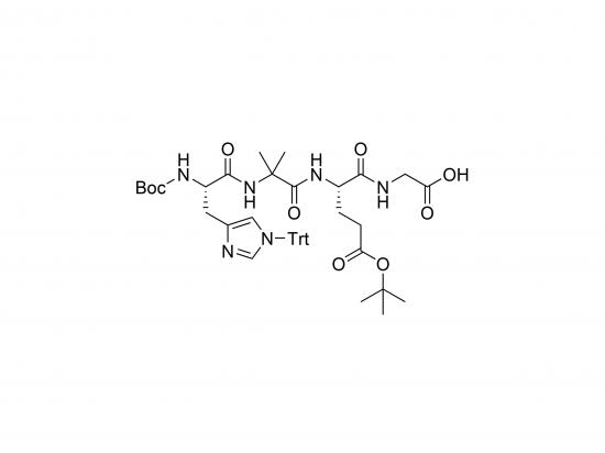 Boc-His(Trt)-Aib-Glu(OtBu)-Gly-OH