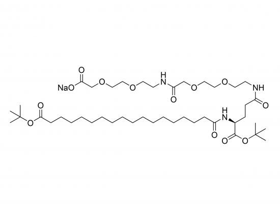 tBuO-Ste-Glu(AEEA-AEEA-ONa)-OtBu